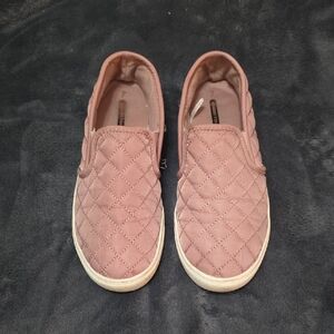 Quilted Pink Slip-On Shoes